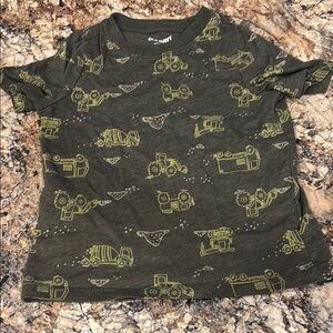 Old Navy Kids Tee with Construction Print - Dark Green